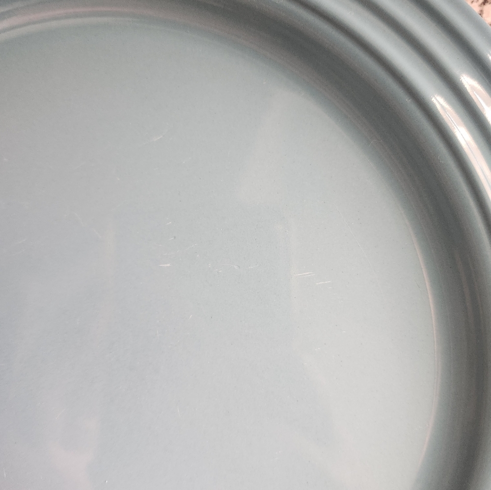 Replacement Le Creuset Stoneware Salad Plate 8.5" In Carribean Blue - Picture 2 of 4